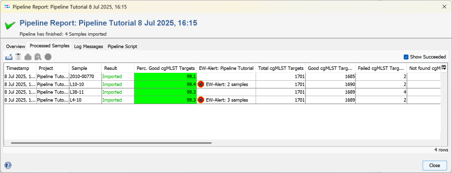 Seqsphere pipeline browse reports.png